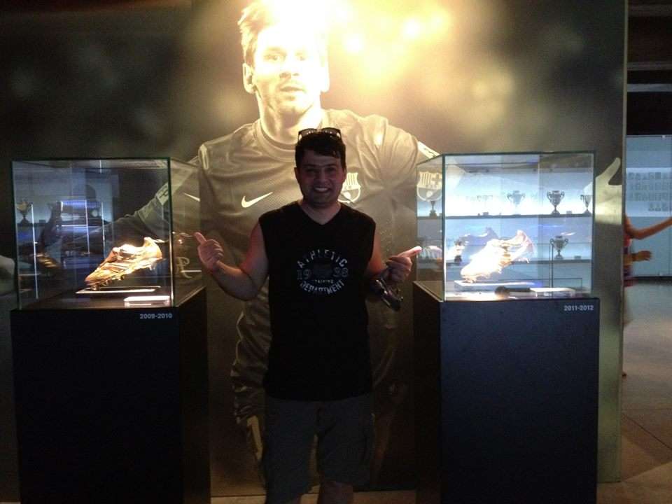 Messi'nin altın ayakkabıları FC Barcelona Müzesi (Museo del Fútbol Club Barcelona)