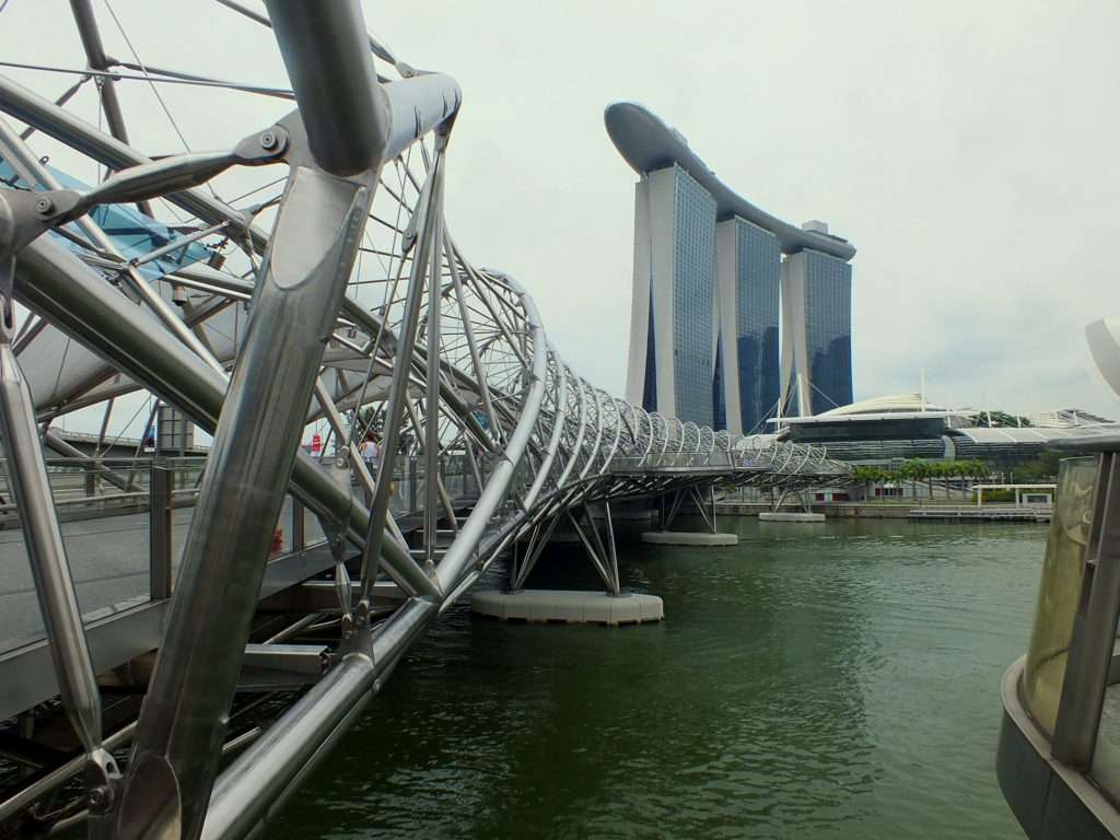 Singapur Heliks Köprüsü (Singapore Helix Bridge)