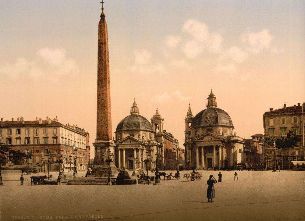 Piazza Del Popolo (Popolo Meydanı) 1890