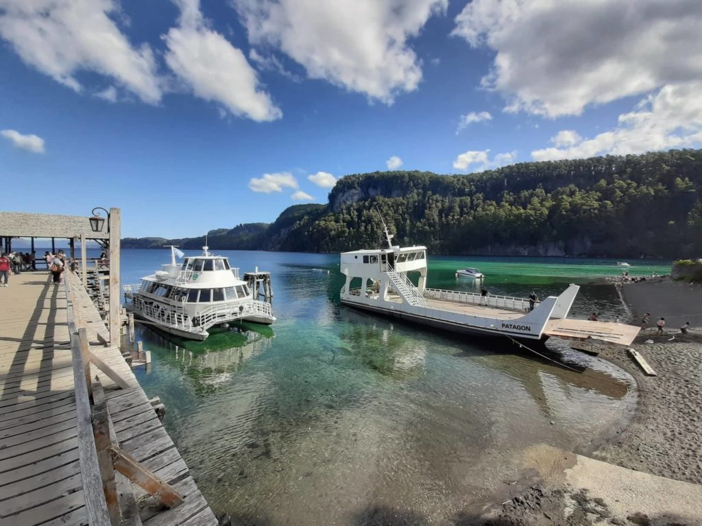 Catamaran on Nahuel Huapi Lake