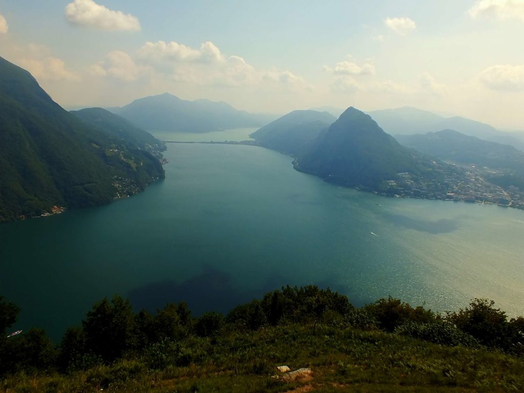 Lugano Gölü Monte Brè