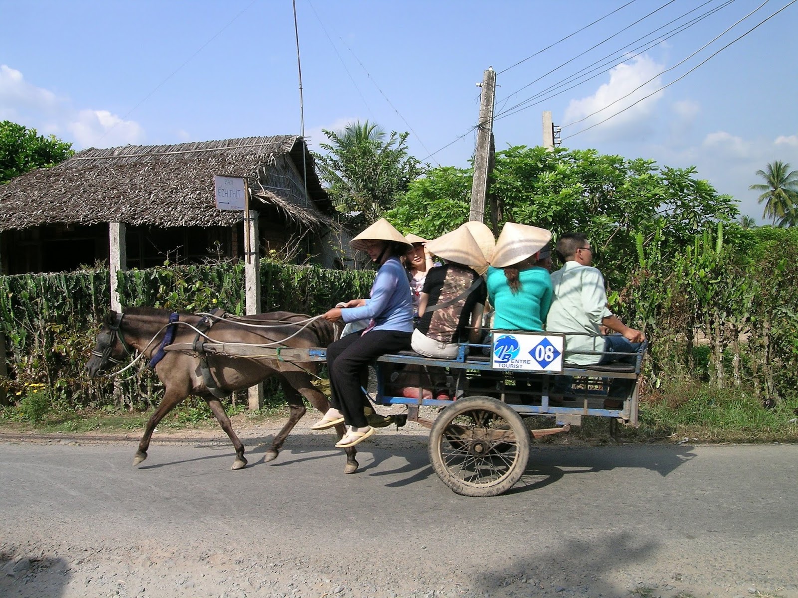 Bisiklet turu yaptığımız Mekong Köyü
