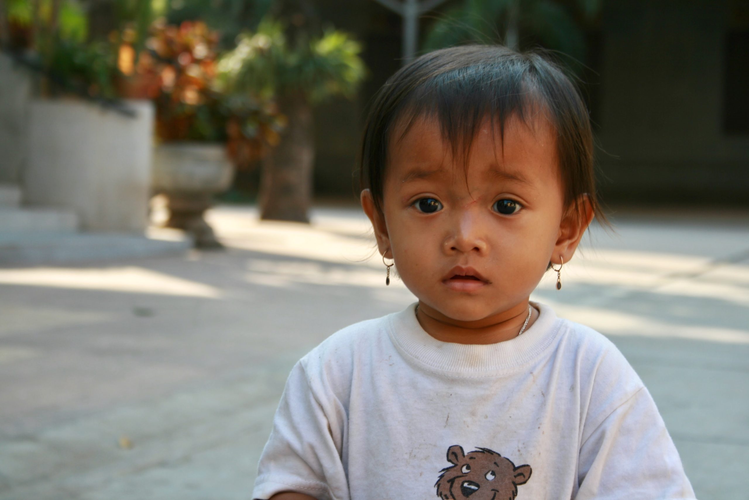 Phnom Penh Kamboçyalı Şeker mi Şeker Bir Çocuk