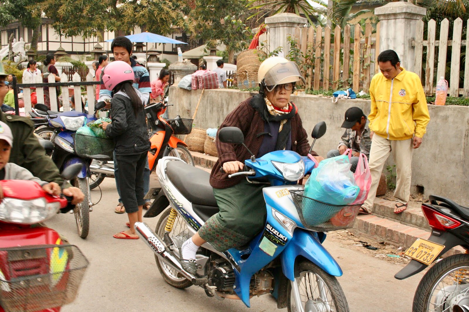 Luang Prabang Olmazsa olmaz Motosiklet Manzaraları