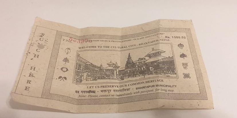 Bhaktapur Giriş Bileti