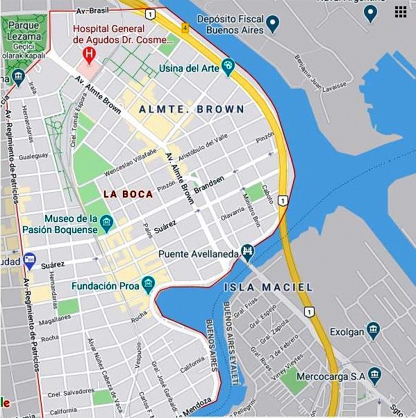 La Boca Haritası
