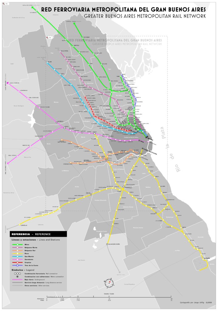 Buenos Aires Banliyö Tren Hatları ve İstasyonları