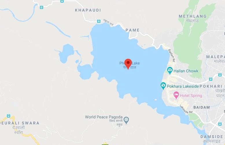 Phewa Gölü (फेवा ताल) Haritası
